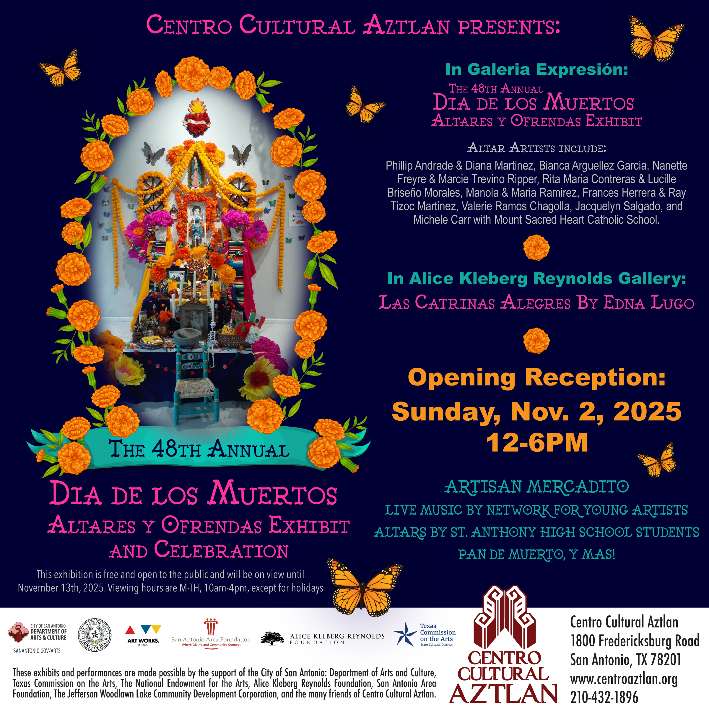 Dia de los Muertos event flyer