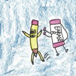 Pencil vs, Eraser by Joel Garcia
