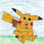 Pikachu Loves Coffee by Madalynn Navarro